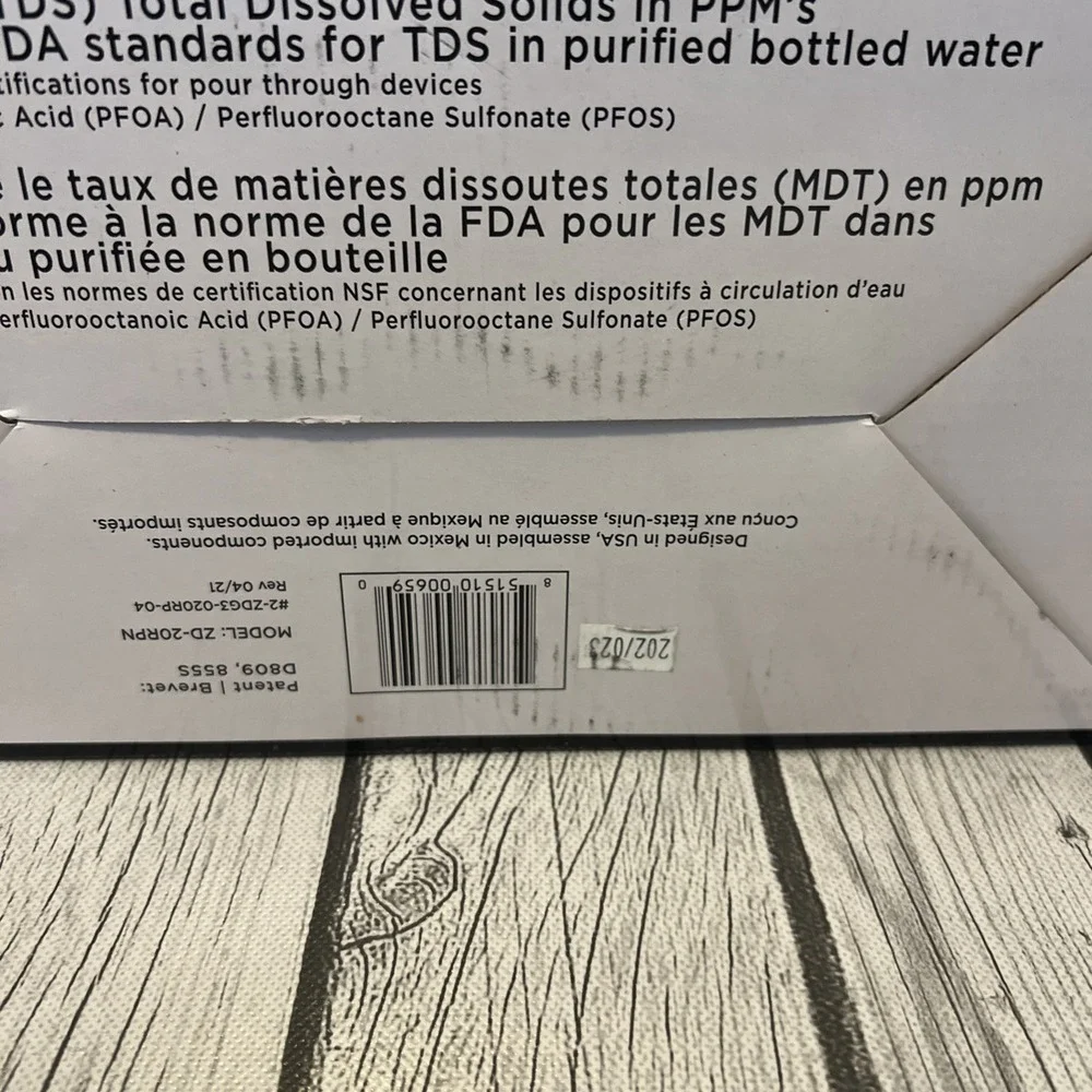 ZeroWater 20 Cup Ready-pour Dispenser Water Filter Pitcher - ZD-20RPN